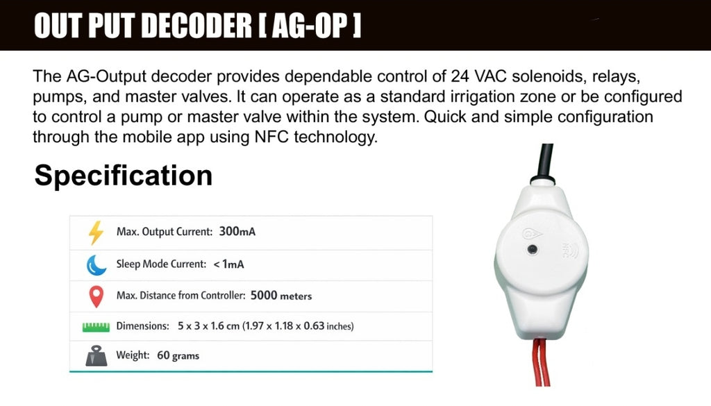 AG-OUTPUT [AG-OP] - AgroGlide™ Two-Wire Output Decoder