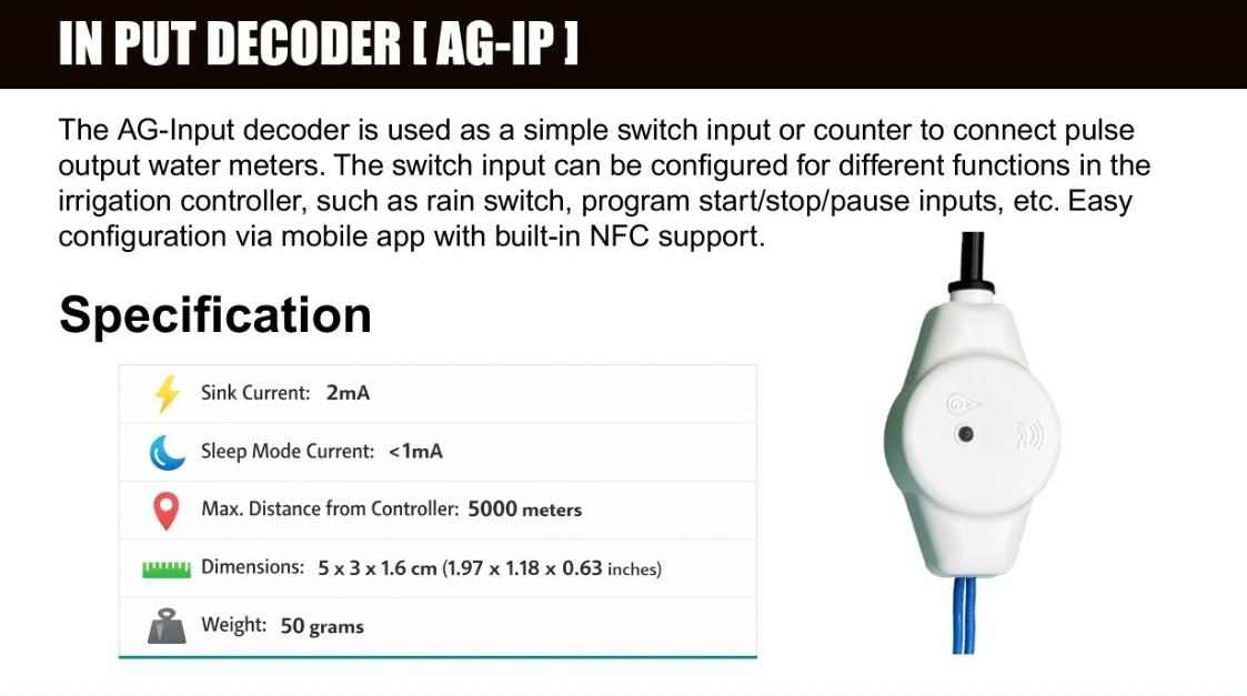 AG-INPUT [AG-IP] - AgroGlide™ Two-Wire Input Decoder