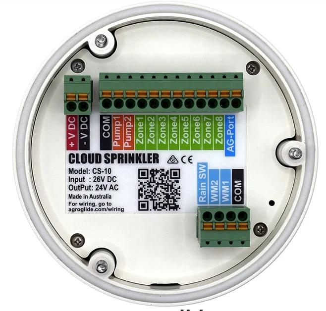 CloudSprinkler [CS-10/CS-100] - AgroGlide™ Wi-Fi, Smart Irrigation Controller, 24 zones